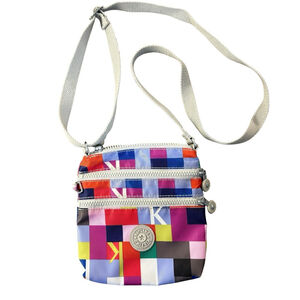 Kipling Alvar XS Crossbody Bag Small Purse Colorful Bright Geometric